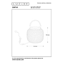 Tischleuchte SAFIYA, � 16,5 cm, 1xE14
