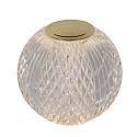 Lucide LED Akku Tischleuchte CINTRA, � 9 cm, 1x1,5W, 3000K, dimmbar, transparent