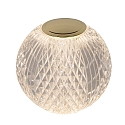 Lucide LED Akku Tischleuchte CINTRA, � 9 cm, 1x1,5W, 3000K, dimmbar, transparent