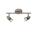 LED Deckenstrahler CARO, GU10, 2x5W, 2700K, Chrom matt