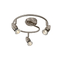 LED Deckenstrahler CARO, � 31 cm, GU10, 3x5W, 2700K, Chrom matt