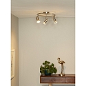 LED Deckenstrahler CARO, � 31 cm, GU10, 3x5W, 2700K, Chrom matt