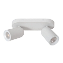 Lucide Deckenstrahler PUNCH, 2-flammig, 2x GU10, IP20, dimmbar, wei�