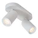 Lucide Deckenstrahler PUNCH, 2-flammig, 2x GU10, IP20, dimmbar, wei�