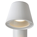 Lucide bollard lamp DINGO LED round GU10 IP44, white