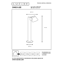 Lucide bollard lamp DINGO LED round GU10 IP44, white