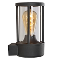 Lucide wall luminaire LORI cylindrical E27 IP44, anthracite