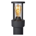 Lucide bollard lamp LORI cylindrical E27 IP44, anthracite