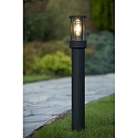 Lucide bollard lamp LORI cylindrical E27 IP44, anthracite