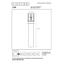 Lucide bollard lamp LORI cylindrical E27 IP44, anthracite