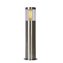 socket luminaire FEDOR cylindrical, direct E27 IP44, chrome matt dimmable