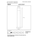 Lucide bollard lamp FEDOR cylindrical, direct E27 IP44, chrome matt dimmable