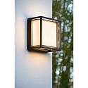 Lucide LED Outdoor Wandleuchte SINGA, 1x9,6W, 3000K, IP54, schwarz