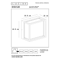 Lucide LED Outdoor Wandleuchte SINGA, 1x9,6W, 3000K, IP54, schwarz