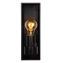 Lucide wall luminaire DUKAN square E27 IP65, black