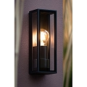 Lucide wall luminaire DUKAN square E27 IP65, black