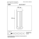 Lucide bollard lamp CADIX cylindrical E27 IP65, black