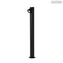 Lucide bollard lamp IBAMBA IP65, black 