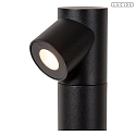 Lucide bollard lamp IBAMBA IP65, black 