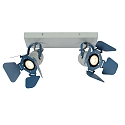 Deckenstrahler PICTO Kinderzimmer, 2xGU10, blau