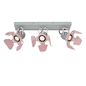 Deckenstrahler PICTO Kinderzimmer, 3xGU10, rosa