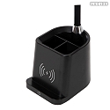 Lucide table lamp PENNY with flex arm IP20, black dimmable