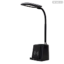 Lucide table lamp PENNY with flex arm IP20, black dimmable