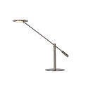 table lamp ANSELMO LED square IP20, chrome matt dimmable
