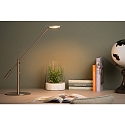 table lamp ANSELMO LED square IP20, chrome matt dimmable
