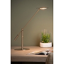table lamp ANSELMO LED square IP20, chrome matt dimmable