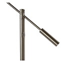 floor lamp ANSELMO LED round, rotatable IP20, chrome matt dimmable