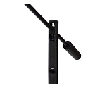 Lucide LED Stehlleuchte Mit Leselampe ANSELMO, � 25 cm, 1x9W, 3000K, dimmbar, schwarz