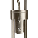 Lucide floor lamp CHAMPION LED round, flexible IP20, chrome matt dimmable