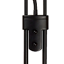 Lucide floor lamp CHAMPION LED round, flexible IP20, black dimmable