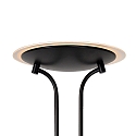 Lucide floor lamp CHAMPION LED round, flexible IP20, black dimmable