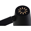 Lucide wall luminaire MIZUKO round, rotatable E14 IP20, black 