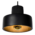 Lucide pendant luminaire OPHELIA round E27 IP20, black