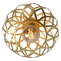 ceiling luminaire WOLFRAM round E27 IP20, gold matt, brass