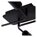 Lucide ceiling luminaire LESTER 4 flames, square E27 IP20, black