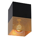 Lucide ceiling luminaire RENATE square E27 IP20, gold matt, brass, black
