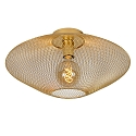 ceiling luminaire MESH oval E27 IP20, gold matt, brass