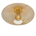 Lucide ceiling luminaire MESH oval E27 IP20, gold matt, brass
