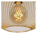 Lucide ceiling luminaire MESH oval E27 IP20, gold matt, brass