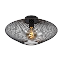 ceiling luminaire MESH oval E27 IP20, black