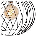 Lucide ceiling luminaire DANZA round E27 IP20, black