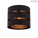 ceiling luminaire ROSAS E27 IP20, brass, black dimmable