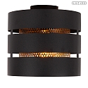 Lucide ceiling luminaire ROSAS E27 IP20, brass, black dimmable