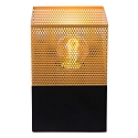 Lucide wall luminaire RENATE square E27 IP20, gold matt, brass, black