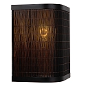 Lucide wall luminaire TAGALOG square E27 IP20, wood, black