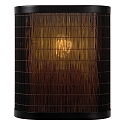Lucide wall luminaire TAGALOG square E27 IP20, wood, black